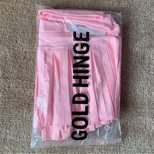 NWT pink Gold Hinge tennis skirt with shorts medium